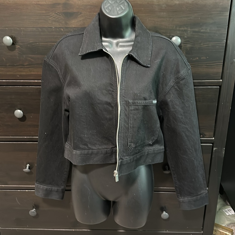 Size Small Calvin Klein Crop Denim Jacket